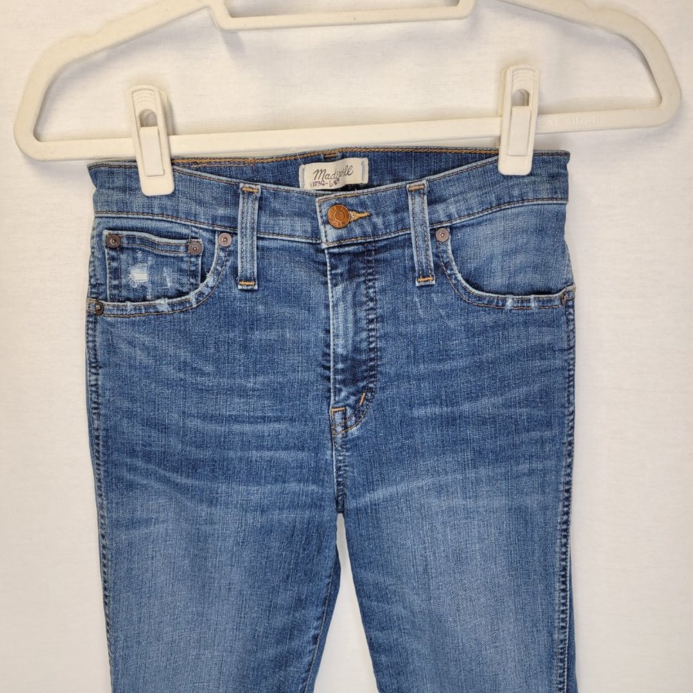 Madewell Women's Size 26 Jeans Raw Hem High Rise Distressed - Picture 3 of 9
